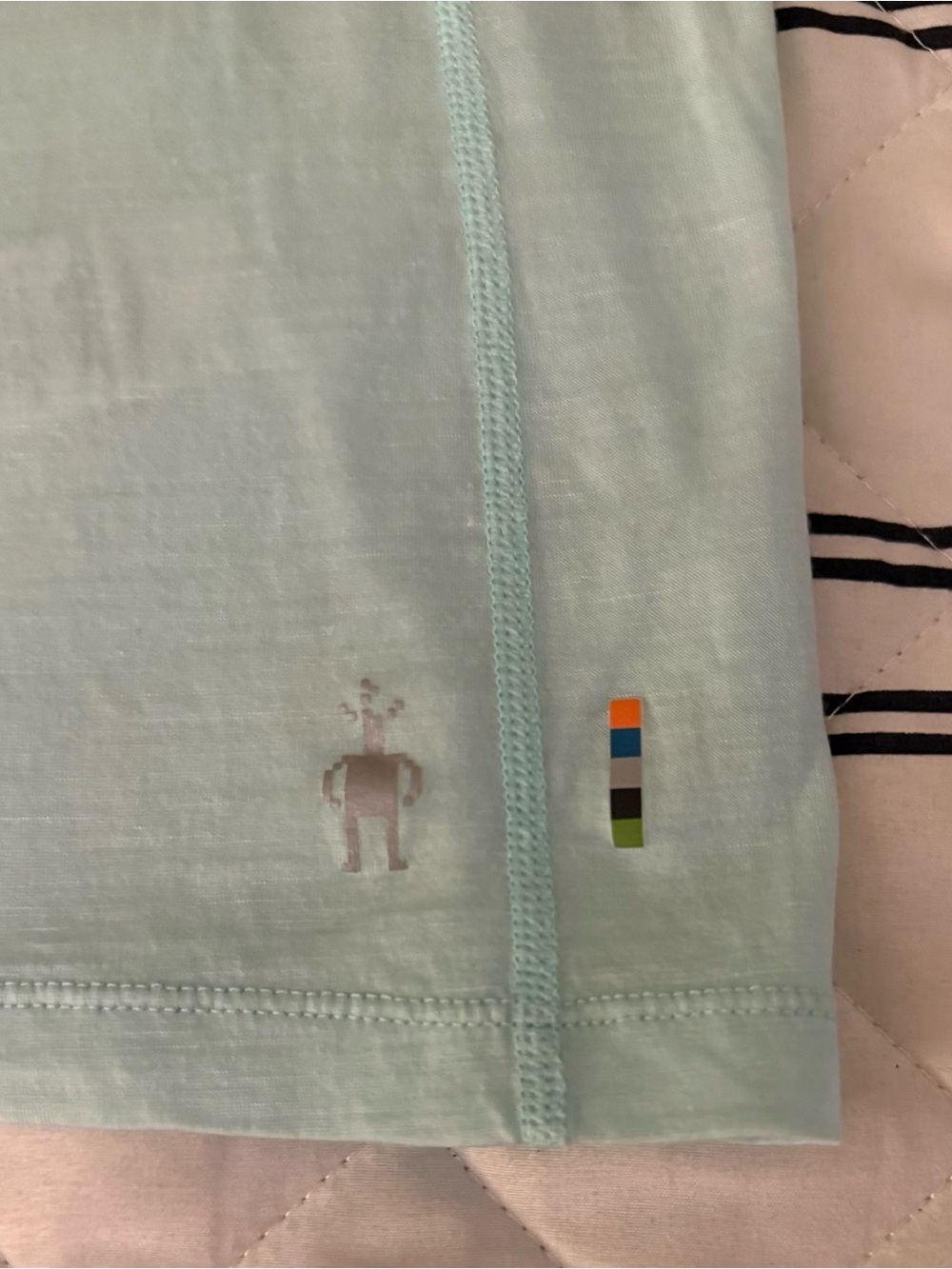 Women’s Smartwool Light Turquoise Medium Merino Sport 120 EUC Lightweight - Picture 5 of 11